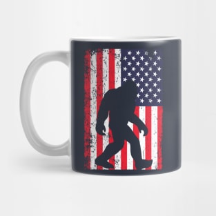 Bigfoot American Flag Mug